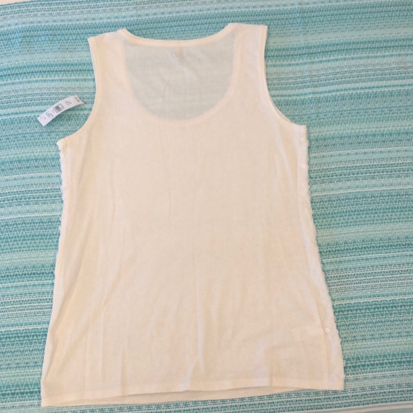 Loft Creme Sequin Tank - Picture 7 of 8